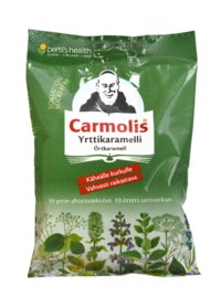 Carmolis Sokeriton Kurkkukaramelli 75 g