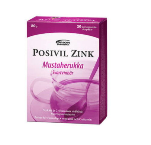 Bonus Posivil Zink Mustaherukka 20 annospussia
