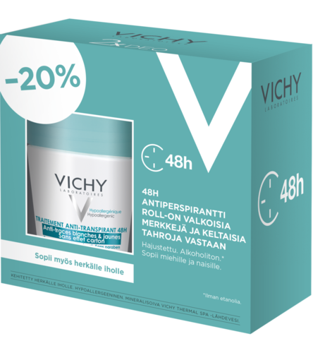 Vichy Antiperspirantti Anti-Trace Tuplapakkaus