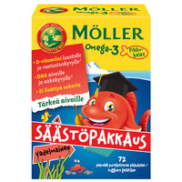 Möller omega-3 pikkukalat 72 kpl
