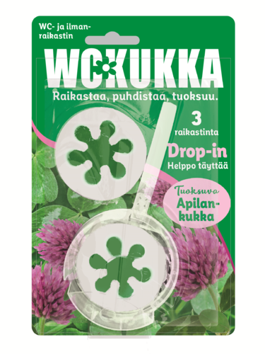 WC Kukka Drop-In Apilankukka wc- ja ilmanraikastin 3x45g