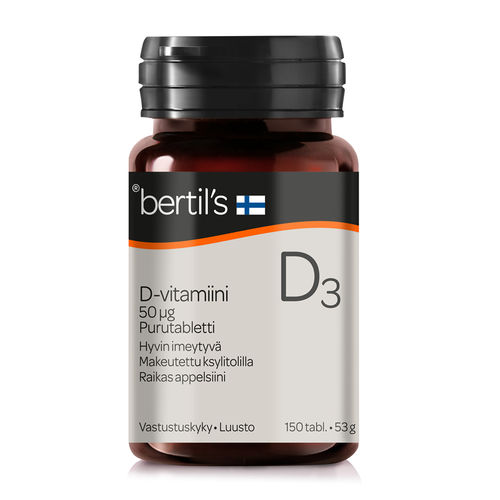 Bonus Bertils D-vitamiini 50 mikrog 150 tabl