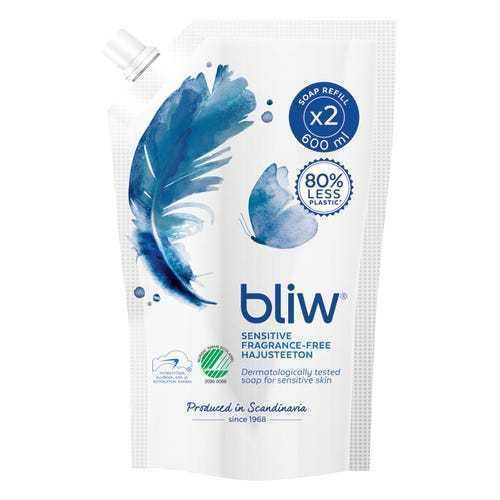 Bonus Bliw Sensitive nestesaippua täyttöpussi 600 ml