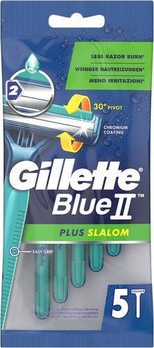 Gillette Blue II Plus Slalom 5 kpl varsiterät