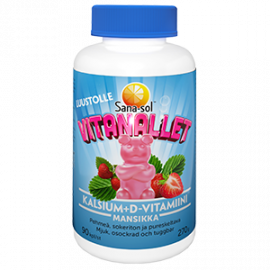 Sana-sol Vitanallet Kalsium + D-vitamiini 90 kpl
