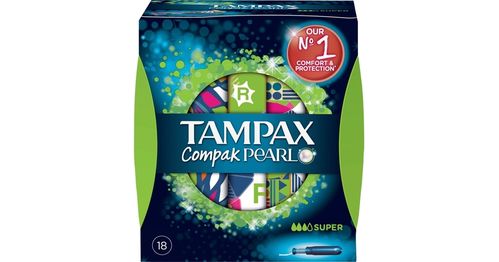 Tampax Compak Pearl Super normaalipakkaus 18 kpl