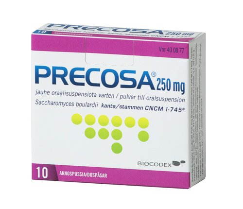 PRECOSA 250 mg jauhe oraalisusp varten (annospussi)10 kpl