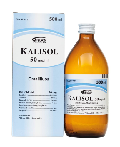 KALISOL oraaliliuos 50 mg/ml 500 ml