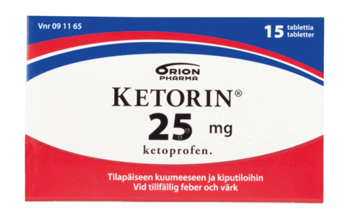 KETORIN tabletti 25 mg 15 fol