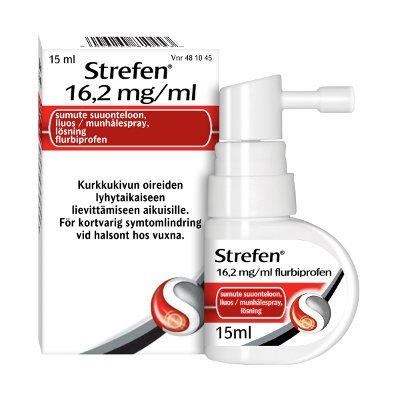 STREFEN 16,2 mg/ml sumute suuonteloon, liuos 15 ml