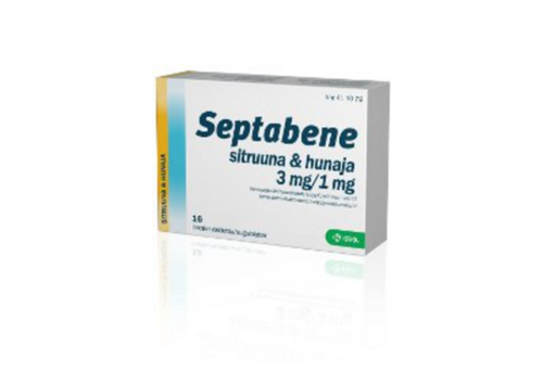 SEPTABENE SITRUUNA & HUNAJA imeskelytabletti 3/1 mg 16 fol