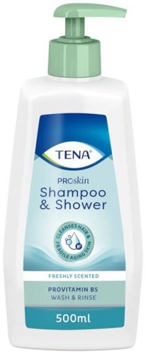 Tena Shampoo & Shower Suihkushampoo, Pumppupullo 500 Ml