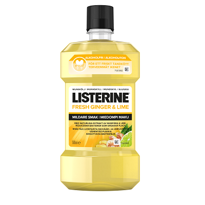 Listerine Fresh Ginger&Lime Milder Taste Suuvesi 500 ml
