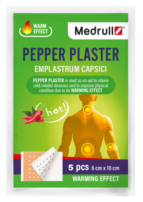 Medrull Pepper Plaster 6x10 cm pippurilaastari 5 kpl