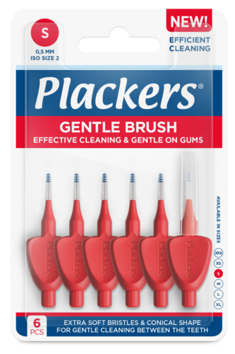 Plackers Gentle Brush S 0.5 hammasväliharja 6 kpl