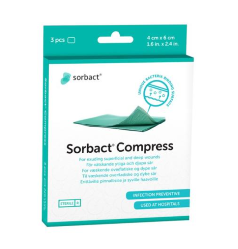 Sorbact Compress 4 cm x 6 cm 98127 3 KPL