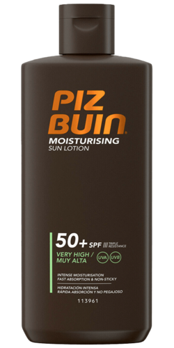 Piz Buin Moisturising Sun Lotion SPF50+ aurinkosuojavoide 200 ml