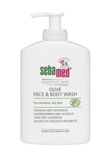 Sebamed olive face&body wash pesuneste pumppupullo 300 ml