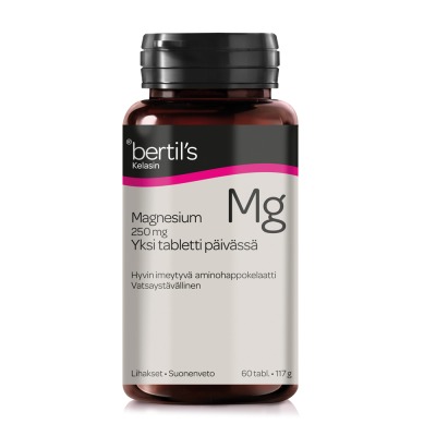 Bertils Kelasin Magnesium-1perday 60 kpl