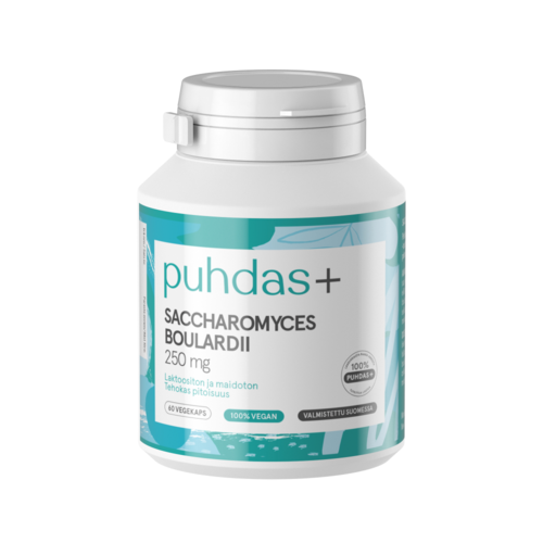 Puhdas+ Caps Saccharomyces boulardii 250 mg 60 kpl