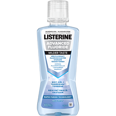 Listerine Advanced Fluoride Milder Taste Suuvesi 400 ml