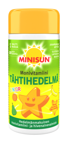 Minisun Tähtihedelmä Monivitamiini   Junior 100 tabl