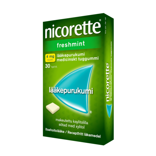 NICORETTE FRESHMINT 4 mg lääkepurukumi 30 fol
