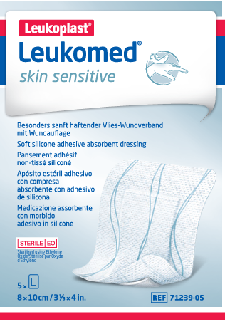Leukomed Skin Sensitive 8cmx10cm 5 Kpl