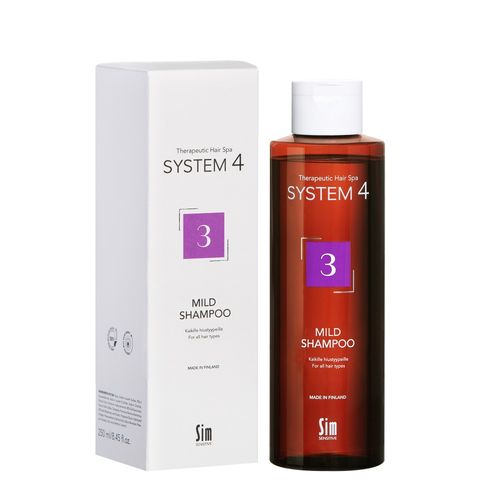 System4 3 Mild Shampoo Ylläpito Hiuspohjan Hyvinvointiin 250 ml