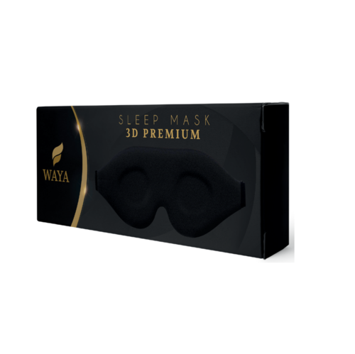 WAYA Premium 3D-unimaski musta 1 kpl