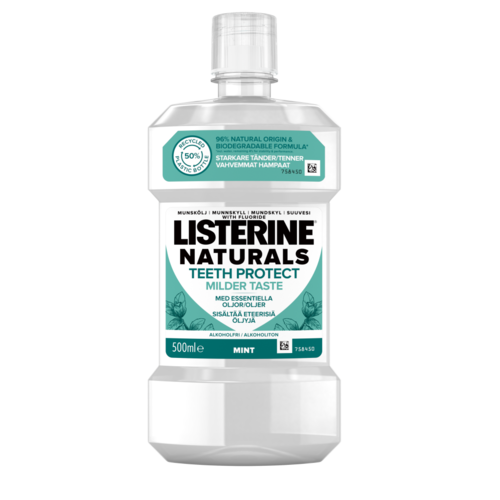 Listerine Naturals Teeth Protect 500 ml Milder Taste
