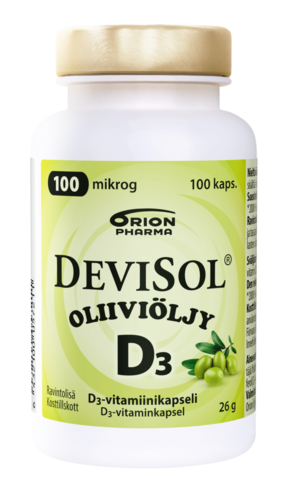Devisol oliiviöljy 100 mikrog 100 kaps