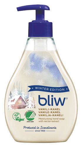 Bliw Winter Edition Vanilja-kaneli pumppupullo nestesaippua 300 ml