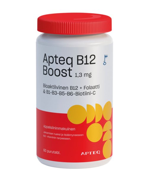 Apteq B12 Boost 1,3 mg 60 purutabletti