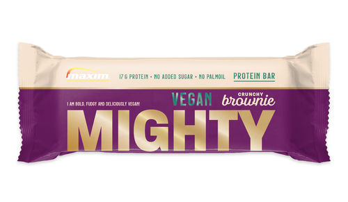 Maxim Protein Bar Mighty Crunchy Brownie vegaaninen proteiinipatukka 55g