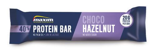 Maxim 50g 40% Choco Hazelnut protein bar