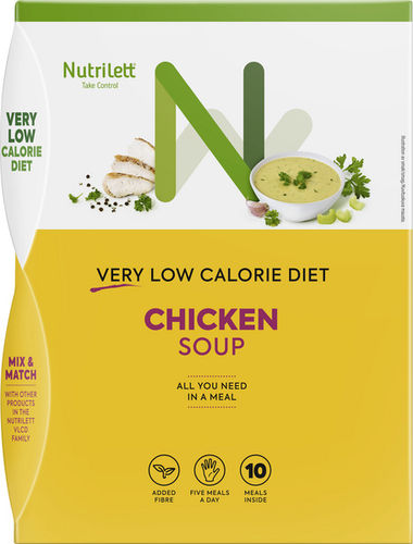 Nutrilett 10x35g VLCD Chicken Soup ruokavalionkorvike