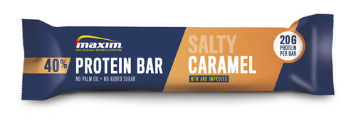 Maxim 50g 40% Salty Caramel protein bar