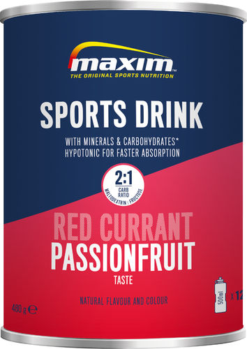 Maxim Sports Drink Red Currant & Passion Fruit 480g