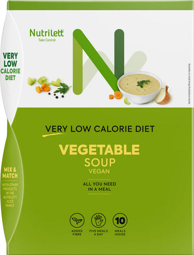 Nutrilett 10x35g VLCD Vegetable Soup ruokavalionkorvike