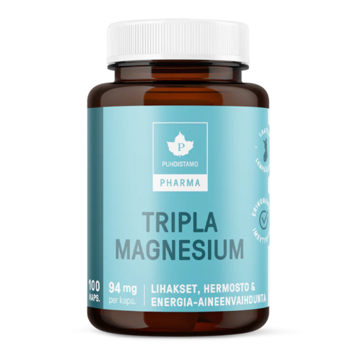 Bonus Puhdistamo Pharma Tripla Magnesium 100 kaps