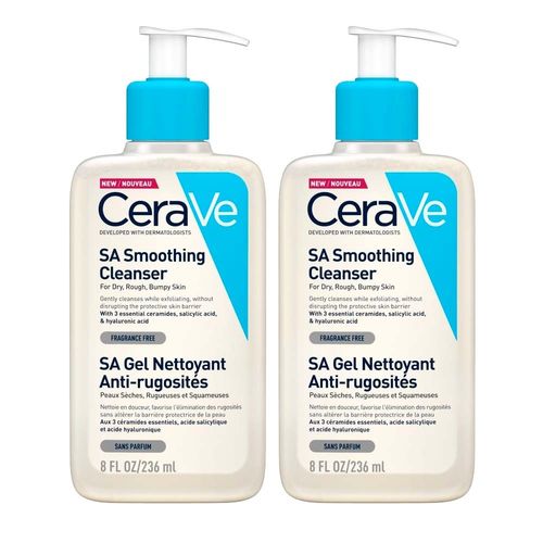 2 kpl CeraVe SA Smoothing Cleanser 237 ml Value Pack