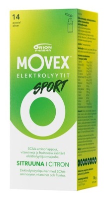 Movex elektrolyyttijuomajauhe Sport 14 annospussia