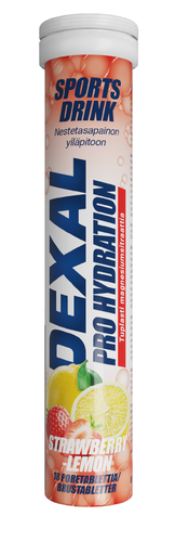 Bonus Dexal Pro Hydration strawberry-citrus+magnesiumsitraatti 18 poretabl