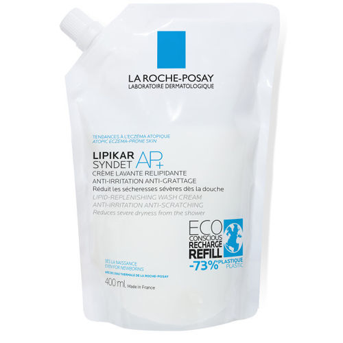 La Roche-Posay LIPIKAR Syndet AP+ -täyttöpakkaus 400 ml