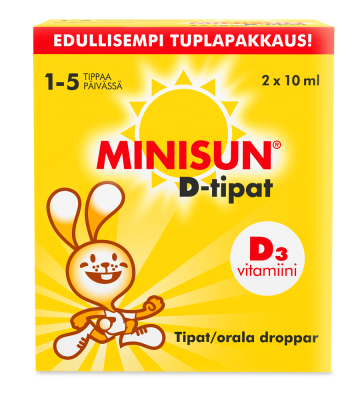 Bonus Minisun D-vitamiini tipat 2X10 ml