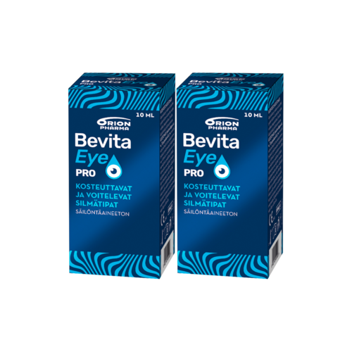 2 kpl Bevita Eye Pro silmätippa pullo 10 ml Value Pack