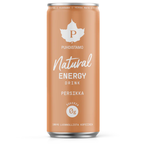 Bonus Puhdistamo Natural Energy Drink Persikka 330 ml
